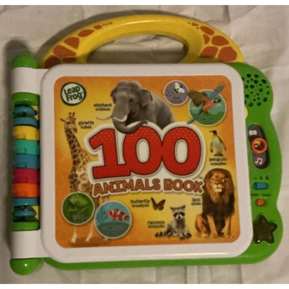 Leap Frog 100 Animals Book - Electronic Toy English/Spanish Free Ship‎